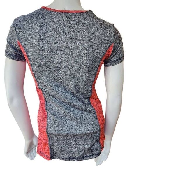 NWT Lida Collection Gray & Pink Heathered Athletic Tee Shirt (S/M) - Picture 5 of 6